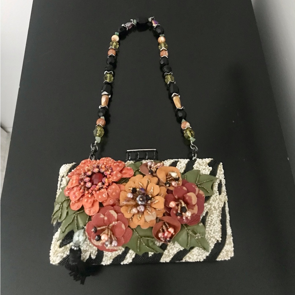 Mary Frances Floral Embellished Mini Bag - Multicolor